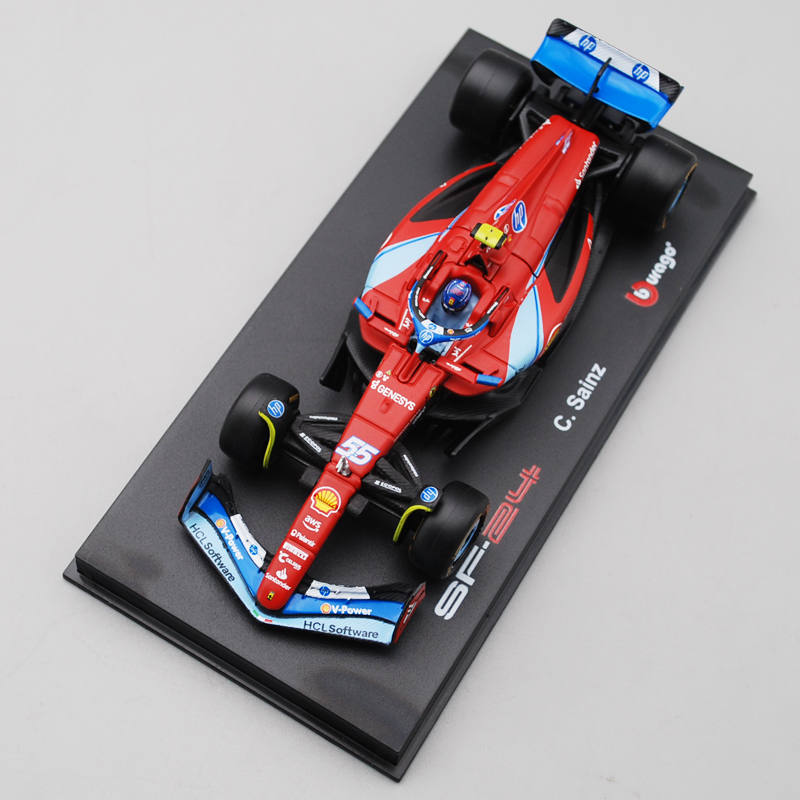 1:43 2024 Ferrari F1 SF24 #16 & #55 Die-Cast Model - Miami GP