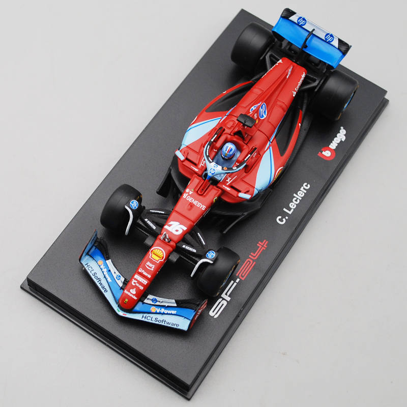 1:43 2024 Ferrari F1 SF24 #16 & #55 Die-Cast Model - Miami GP