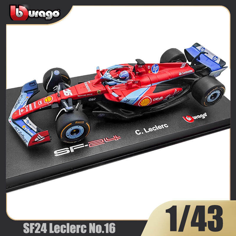 1:43 2024 Ferrari F1 SF24 #16 & #55 Die-Cast Model - Miami GP