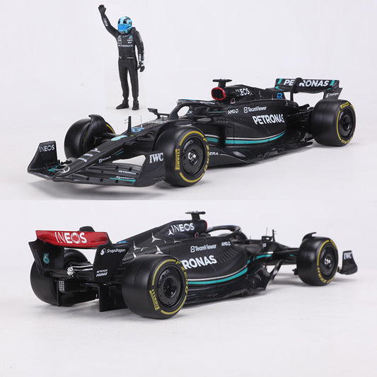 1:24 2023 Mercedes-AMG F1 W14 #63 Die-Cast Model with George Russell #63 Figure