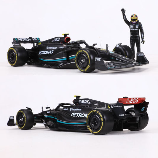 1:24 2023 Mercedes-AMG F1 W14 #44 Die-Cast Model with Lewis Hamilton #44 Figure