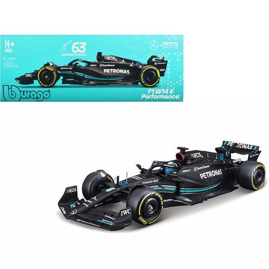 1:24 2023 Mercedes-AMG F1 W14 #63 Die-Cast Model